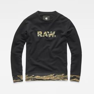 G-Star Raw Men’s Tahire Stalt Deconstructed Crew Neck Sweater XL